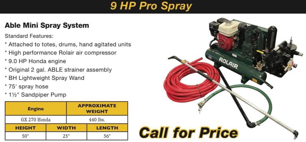 able pro spray sealcoat unit