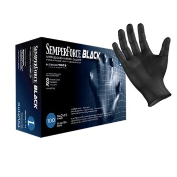 black 5 mil nitrile gloves