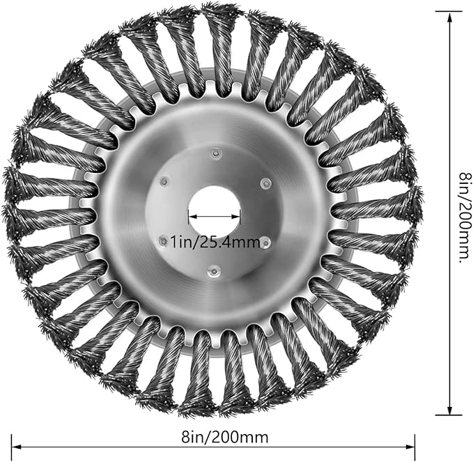 8 Inch Steel Wire wheel for trimmer