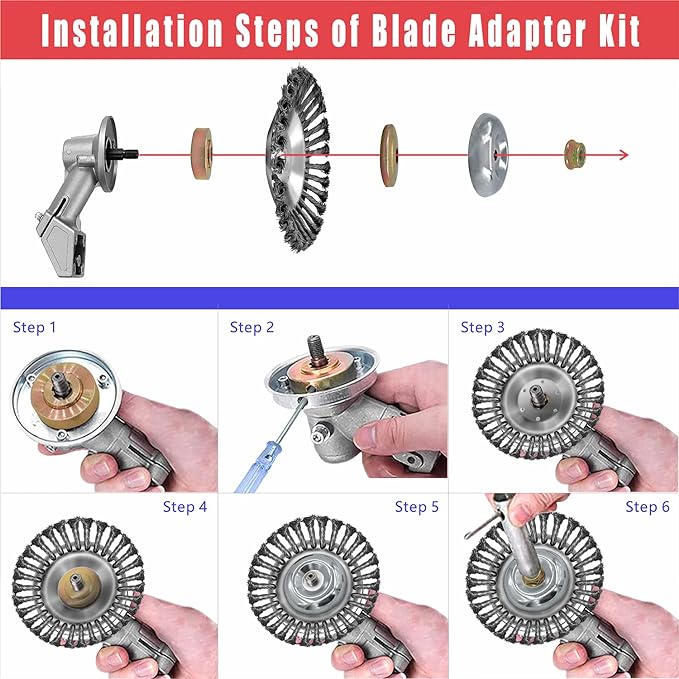 8 Inch Steel Wire wheel for trimmer