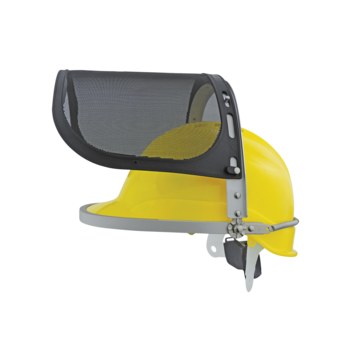 mesh face shield with bracket