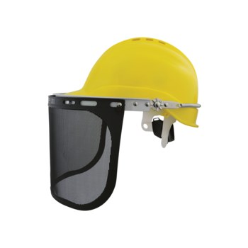 mesh face shield with bracket