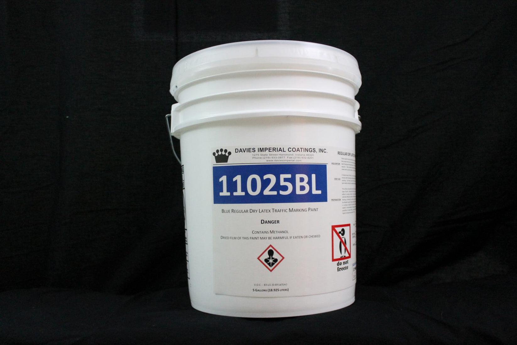 Davies Imperial blue traffic paint Asphalt Sealcoating Supply